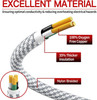16/3 Flat Plug Braided Extension Cord 3 FT, Indoor 3 Prong Grounded Low Profile gallery