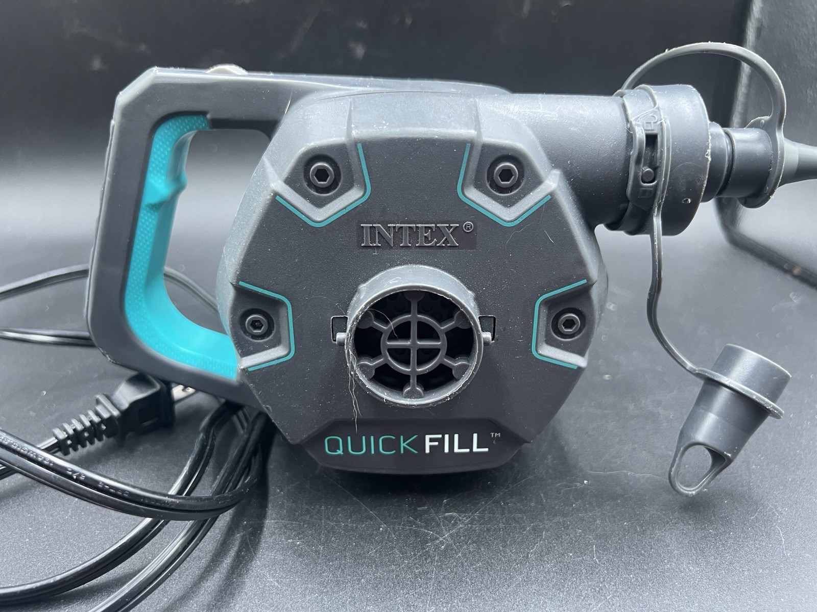 Intex Quick-Fill 110-120V Electric Air Mattress Camping Pump ONLY gallery