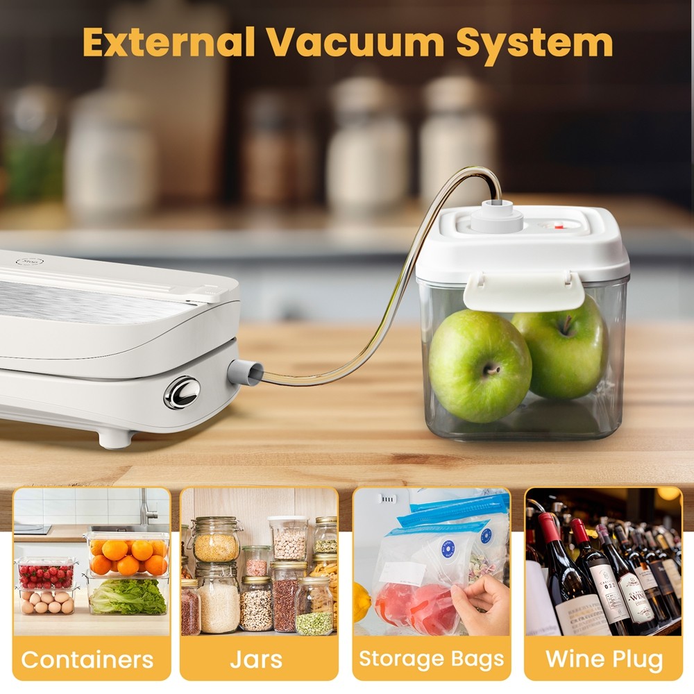 VAVSEA 6‑in‑1 Vacuum Sealer Machine 75Kpa Dual Cutters Wide Seal Stainless Steel gallery