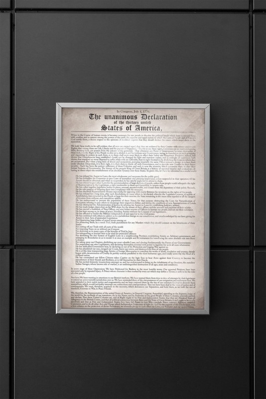 Declaration Independence Remastered Readable US History Art Print Poster 12x18 gallery