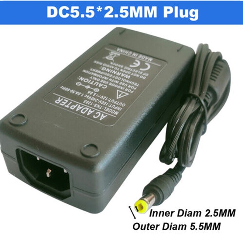 Switch LED Power Supply - 12V 5 Amp Transformer, 110v To 12V AC DC Adapter gallery