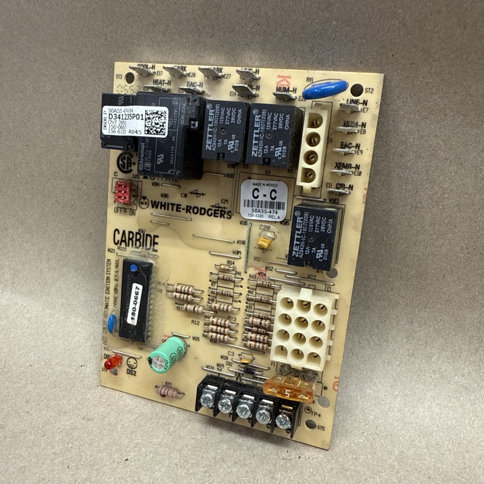 TESTED Furnace Control Circuit Board 50A55-474-04 D341235P01 White-Rodgers B12 gallery