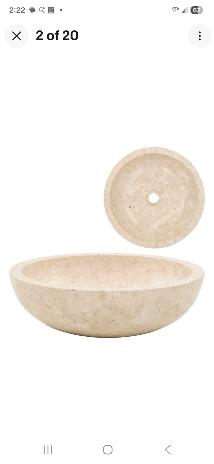 Bathroom Basin, Vessel Sink, Countertop Vanity Sink, Handmade, Naturally Varied gallery