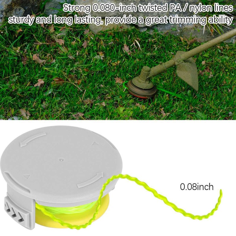 Ryobi Premium Twisted Trimmer Line Spool For Ryobi AC80RL3 .080" Fit 18V 24V 40V gallery