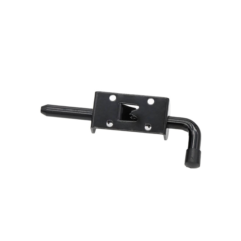 5 Inch Spring Loaded Latch Bolt, Heavy Duty 3/8 inch x 5 inches, Black gallery