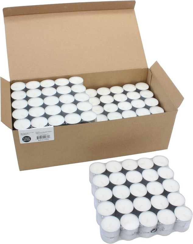 Tranquility White Tea Light Candles 300 Pack gallery