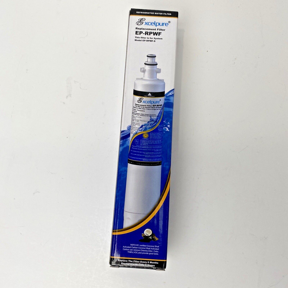 Excelpure Refrigerator Water Filter Replacement Cartridge For GE EP-RPWF RWF360