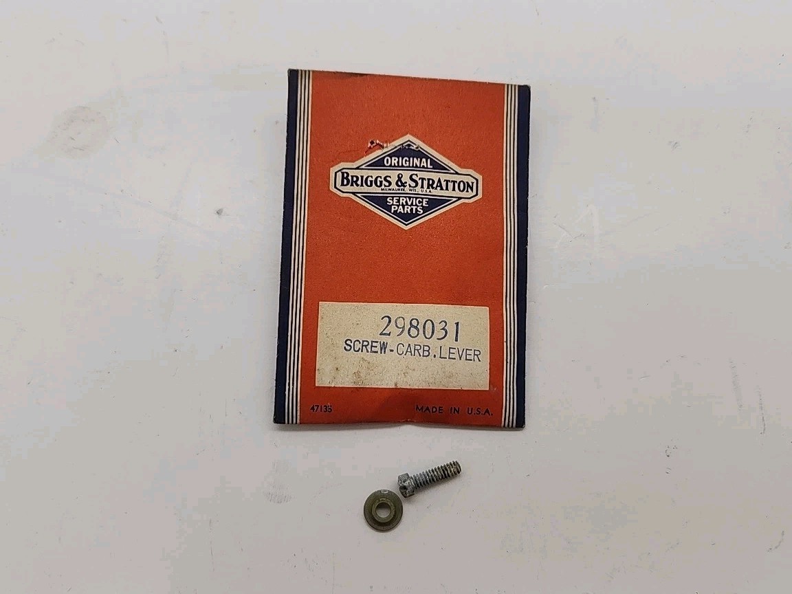 New Briggs And Stratton OEM 298031 Screw And Bushing NOS gallery