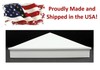 White Plastic Pyramid Nominal 4x6 (3-5/8x5-5/8") Fence Cap 1, 2, 4, 5, 6 packs gallery