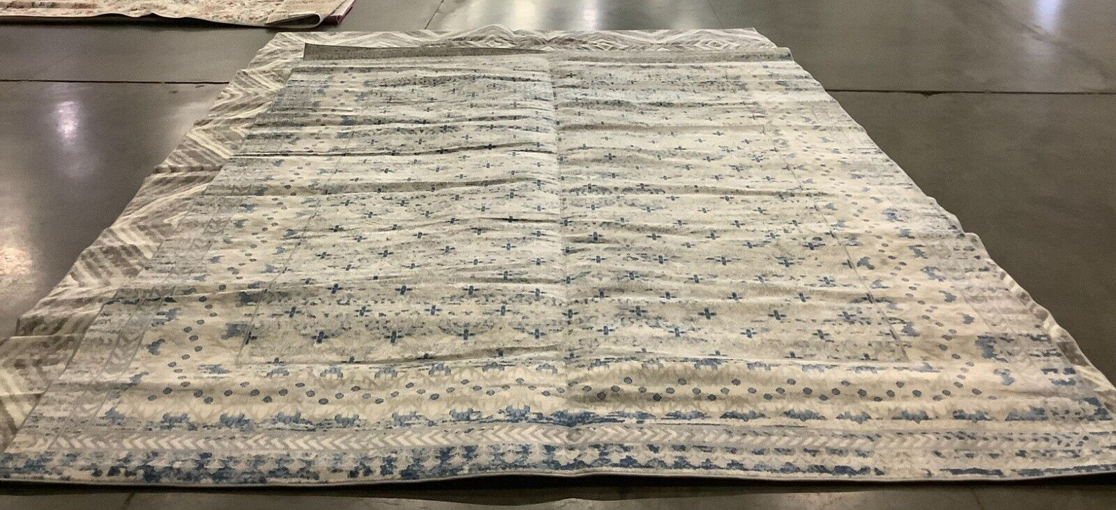 LIGHT GREY / BLUE 10' X 13' Back Stain Rug, Reduced Price 1172664795 BNT899G-10 gallery