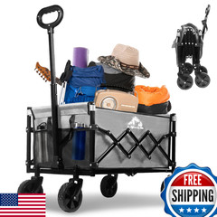 Sailary Collapsible Wagon 352Lbs Capacity Foldable Large Wagons Carts Heavy