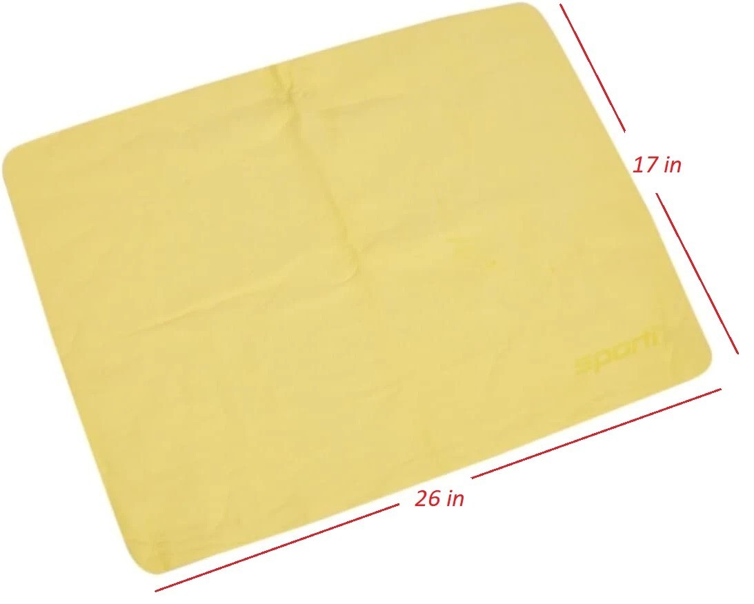 2-PC AUTO CAR ABSORBENT Drying Synthetic Chamois Towel Cleaning Cloth, 26" x 17" gallery