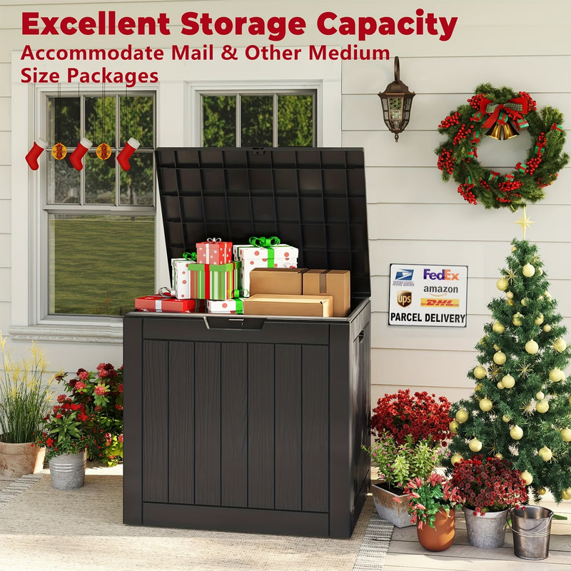 Outdoor Storage Box, Resistant to Weather And UV Rays, Resin Container for Packa gallery