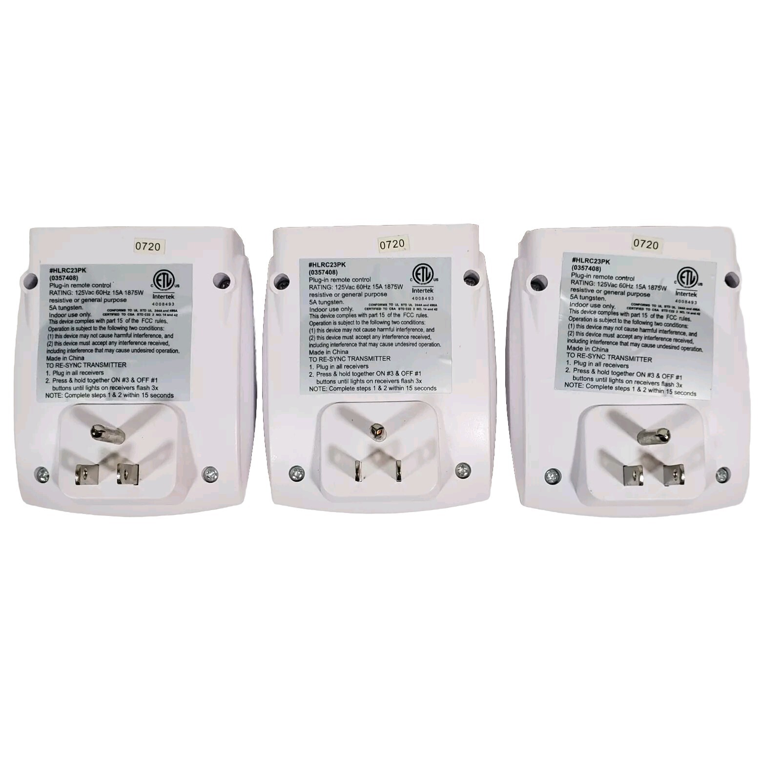 Prime Indoor Wireless Outlet Transmitter #0357408 HLRC23PK/ No Remote (3-Pack) gallery