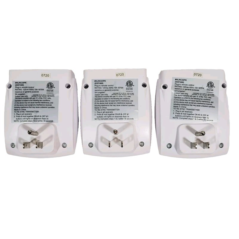 Prime Indoor Wireless Outlet Transmitter #0357408 HLRC23PK/ No Remote (3-Pack) gallery