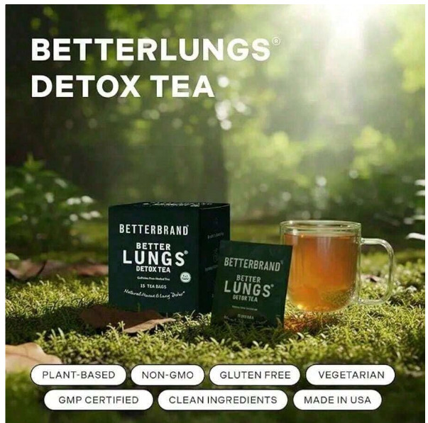 Betterbrand Better Lungs Detox Tea Caffeine Free Herbal 15 Tea Bags Mullein Leaf gallery