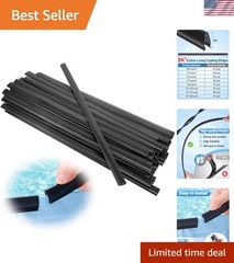 24″ Extra-Long Coping Strips for Overlap Above Ground Pool Liners – Easy to I…