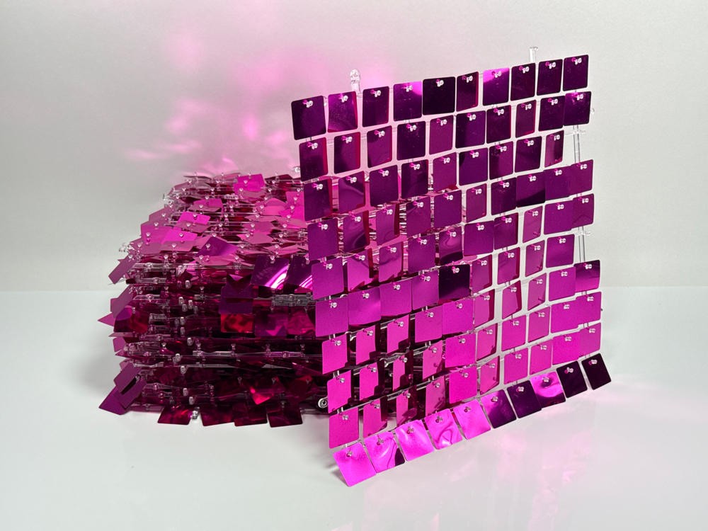 24PCS Hot Pink Shimmer Wall Backdrop Panels 4x6FT Party Decoration Set gallery