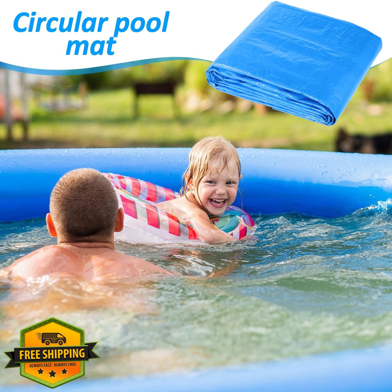 Hlimior 10' Round Pool Ground Cloth gallery