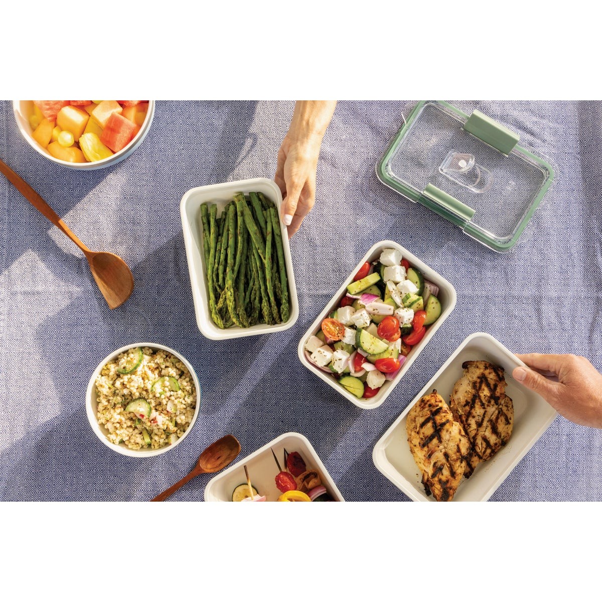 Rigwa Life 8 In. x 5 In. Bento Box Kit, Slate REX85_SLAT Rigwa Life REX85_SLAT gallery