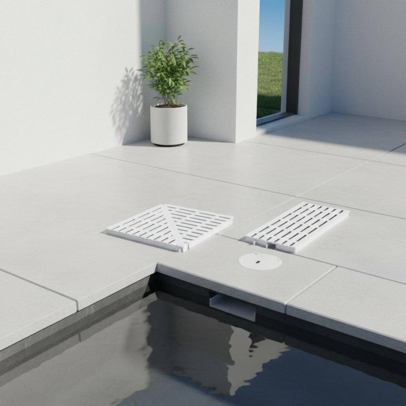 90 Degree Drain Grate Continuous Join Overflow Gutter Cover Efficient Water gallery