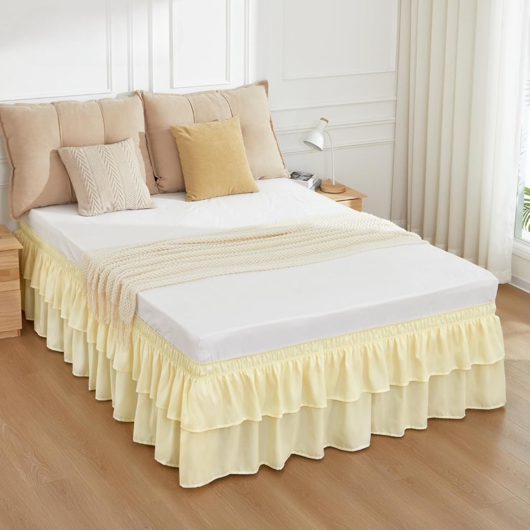 Multi Ruffle Bed Skirts/Double Layered Bed Skirts - GG Home gallery