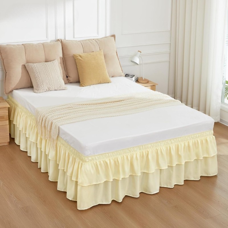Multi Ruffle Bed Skirts/Double Layered Bed Skirts - GG Home gallery