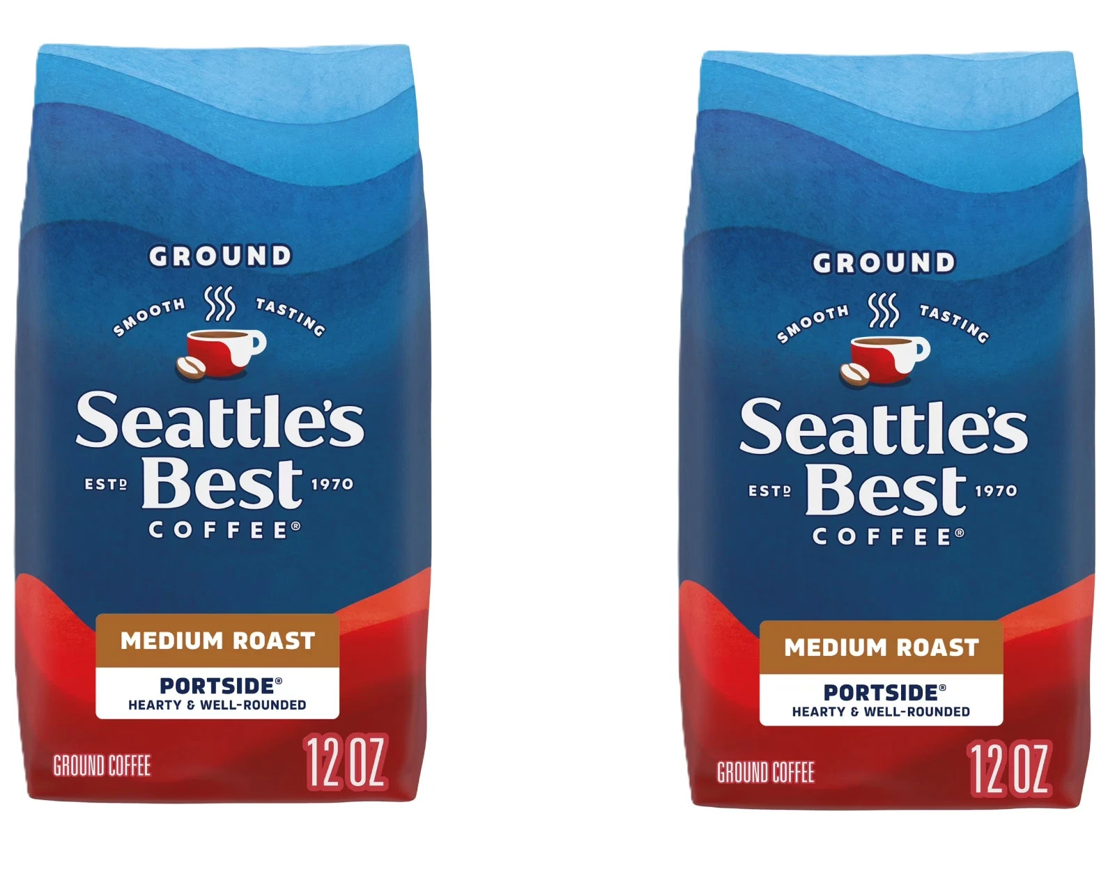 Seattle's Best Coffee Portside Blend 12oz – Medium Roast Ground Coffee, 2 Pack gallery