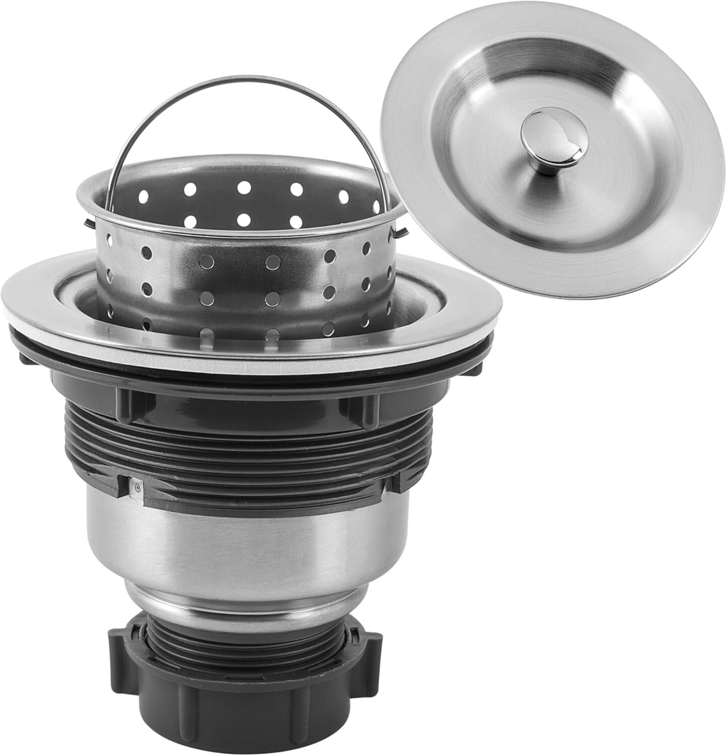 Kitchen Sink Drain Assembly, 3-1/2-Inch Kitchen Sink Strainer and Stopper with D gallery