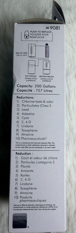 Kenmore 469081 Replacement Refrigerator Water Filter New Open Box gallery