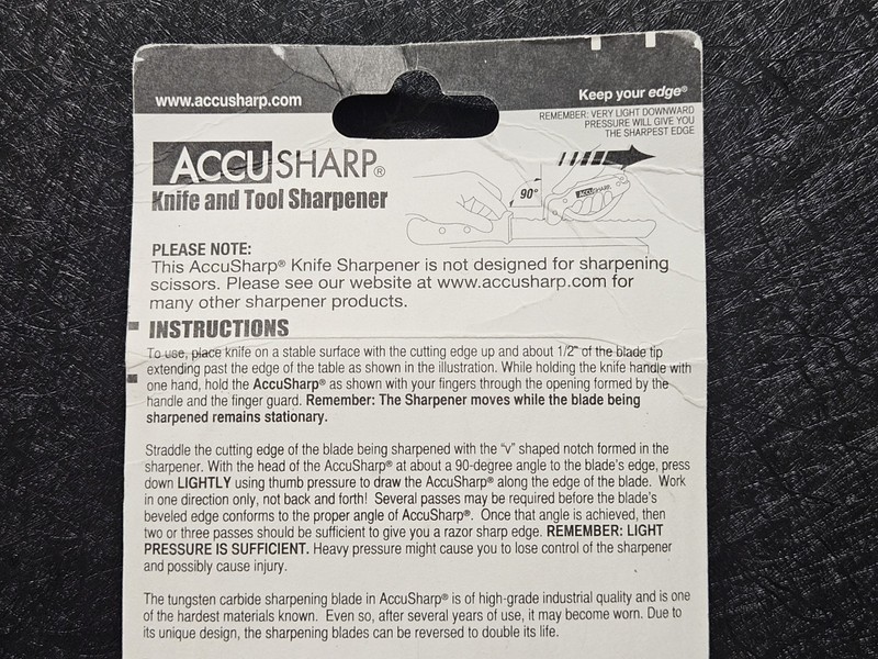 AccuSharp Knife and Tool Sharpener White Blue Commercial Grade Made in USA gallery
