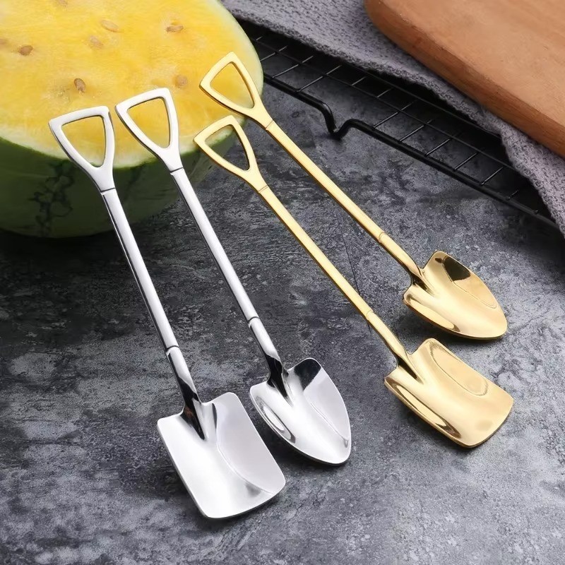 2/20PCS Stainless Steel Mini Dessert Spoons Coffee Tea Ice Cream Spoon Set gallery
