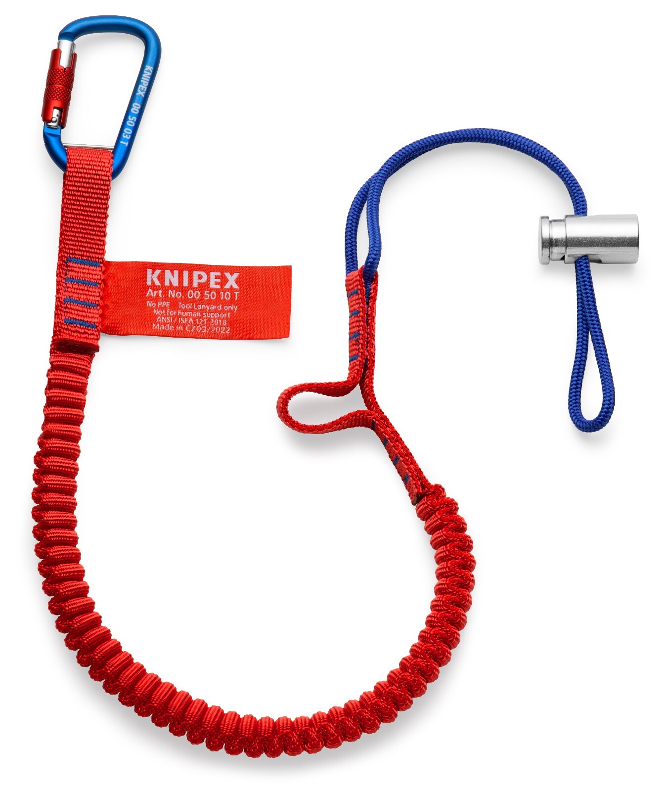Knipex Tool Tethering Lanyard with Captive Eye Carabiner 13 lbs. 00 50 12 T BKA gallery