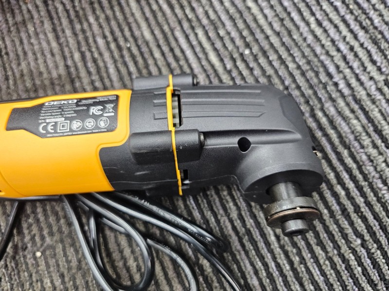 DEKO DKOT25G01 Oscillating Multi Tool Black Yellow 120V 60Hz 2.5A 300W 6 Speed gallery