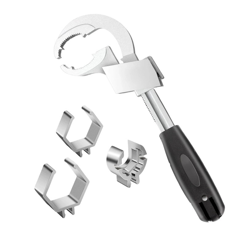 Multi-Function Adjustable Basin Wrench 27-80mm Range For Faucet Shower Repair gallery