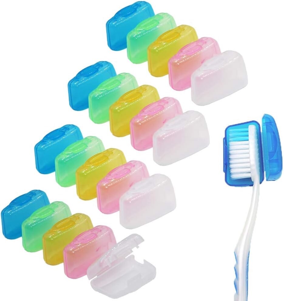 40 Pack Travel Toothbrush Head Covers Portable ToothbrushPod Caps Case Protector gallery