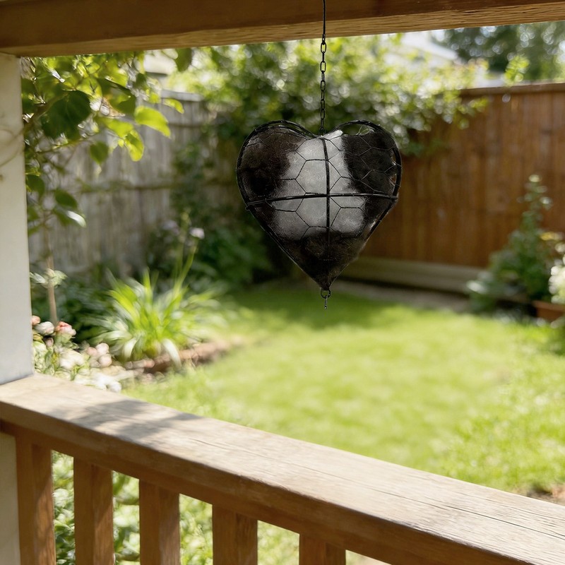 Heart-Shaped Bird Nesting Material Station Reusable Birds Nests Material Holder gallery