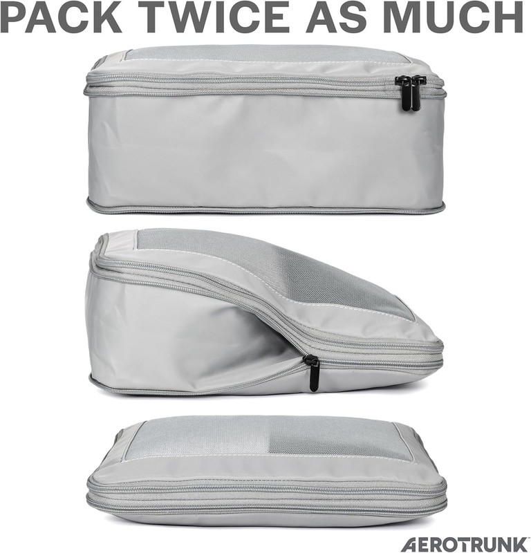 Aerotrunk Compression Packing Cubes for Travel - Luggage Organizer Bags - 6-Pack gallery