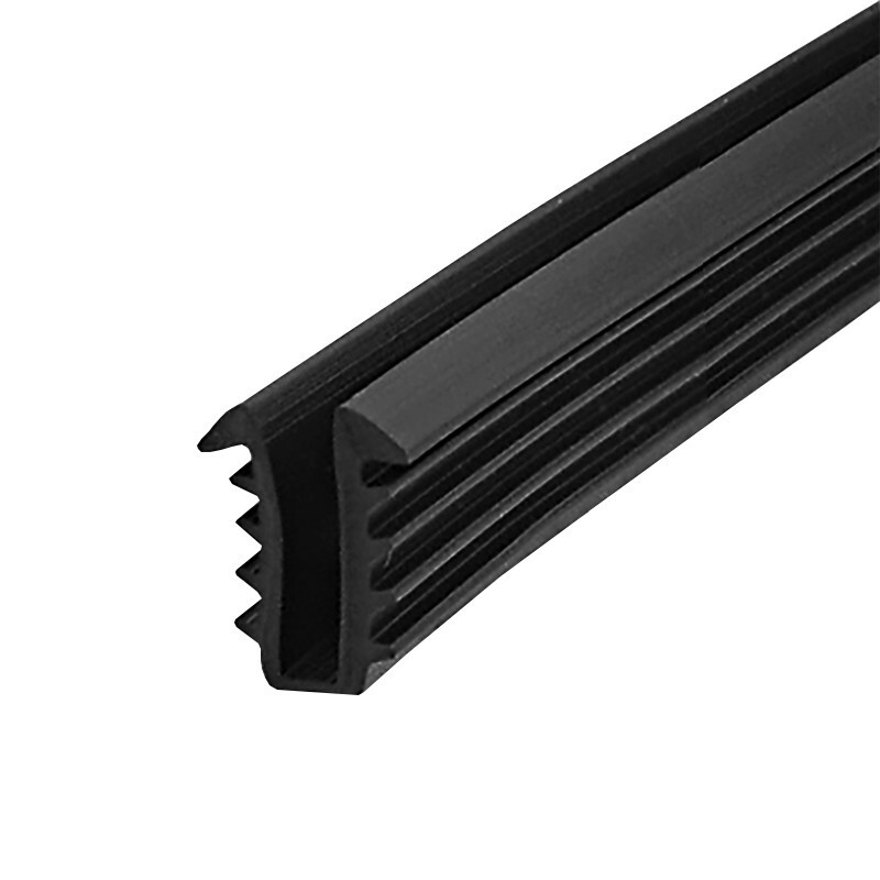 Black Shower Door Replacement Glazing Vinyl Spline for 3/16" Glass - 18 ft gallery