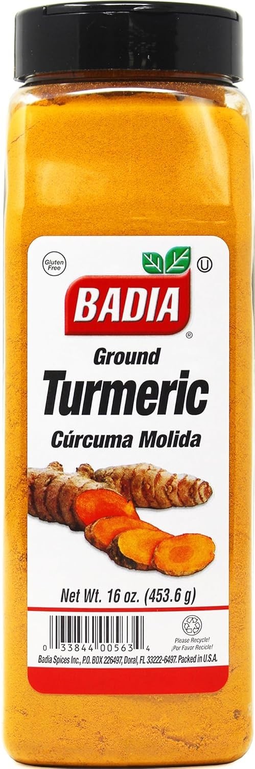 Badia Ground Turmeric Powder, Premium Curcuma Seasoning for Cooking 16 oz gallery