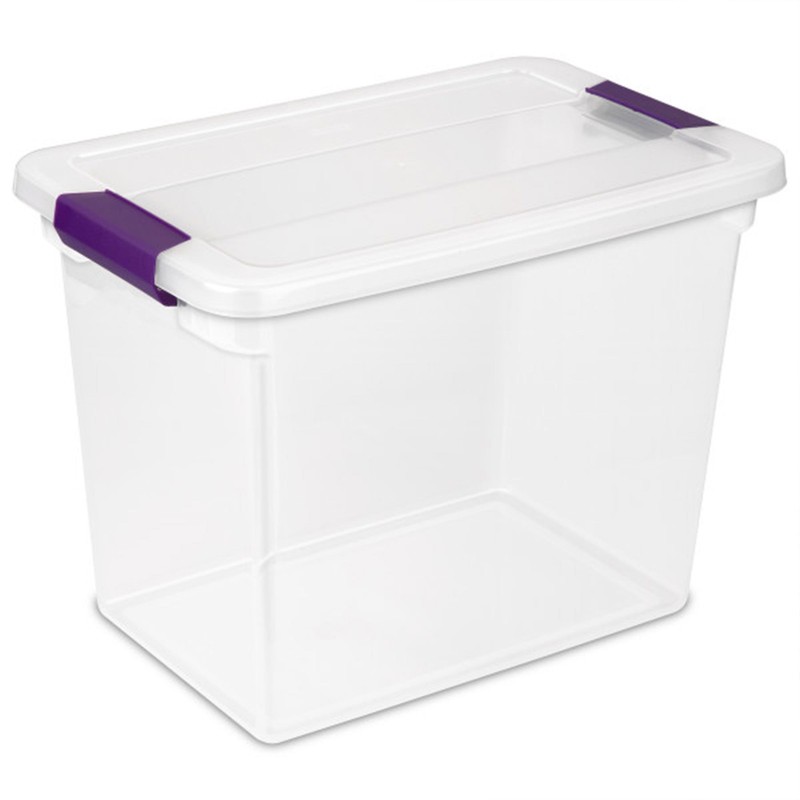 Sterilite 27 Quart ClearView Clear Plastic Stacking Storage Container (6 Pack) gallery