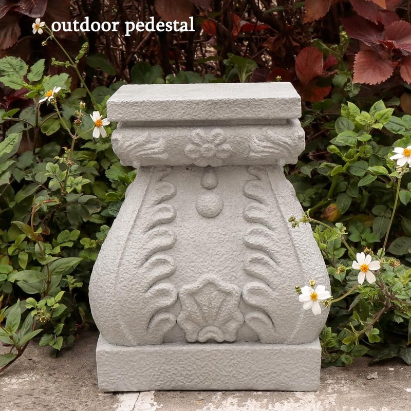 Outdoor Pedestal Stand for Garden Decor - ClassicalL Plinth Pedestal Stand fo... gallery
