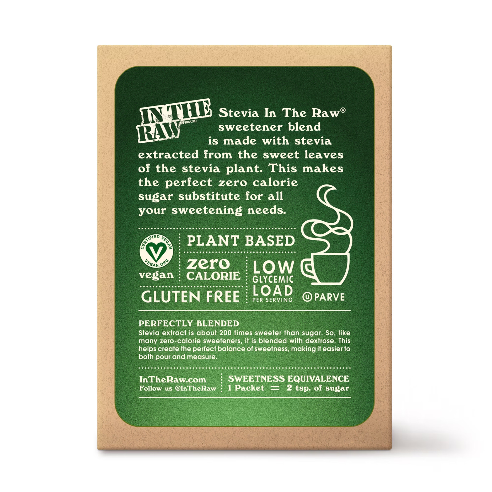 Stevia In The Raw Zero Calorie Sweetener, Sugar Substitute Packets, Vega, 125 Co gallery