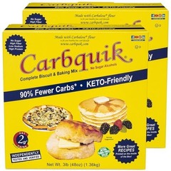 Carbquik Biscuit Baking Mix Pancakes Pizza Crust Bread Low Carb No Sugar 2 pack
