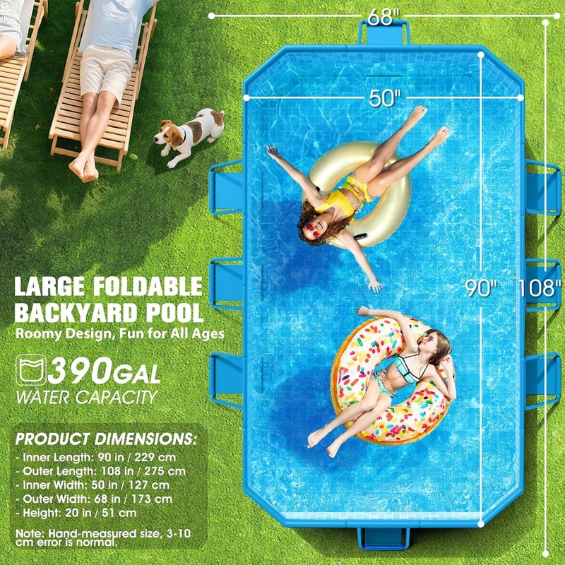 Large Foldable Pool, Foldable Swimming Pool, Large Foldable Pool for Adults, Non gallery