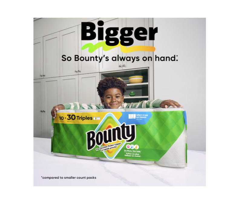 Bounty Select-A-Size Paper Towels 12 Double Rolls New Sealed Free Shipping gallery