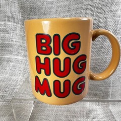FTD Big Hug Mug True Detective Vintage Mustard Yellow Ceramic Coffee Cup