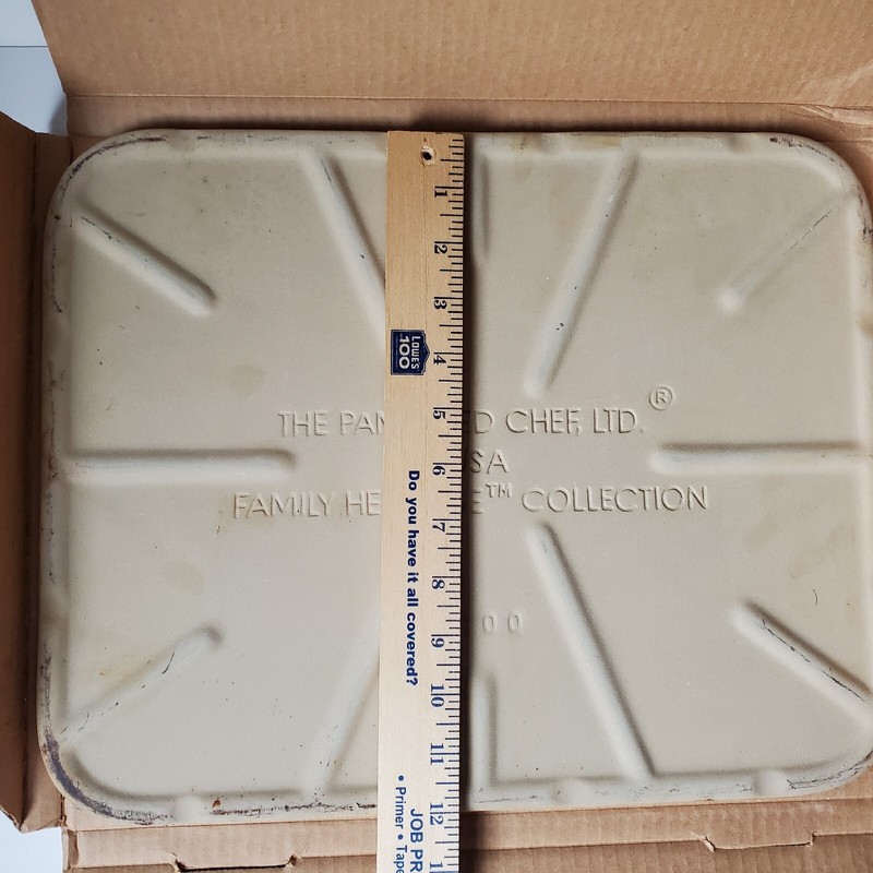 Pampered Chef Baking Stone #1350 Stoneware Rectangular 12 X 15 Cookware Cookies gallery
