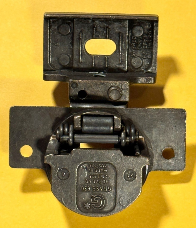 GRASS 830 BRONZE Hinge + 830-33 Plate | NEW OLD STOCK! w Screws TIGHT! gallery