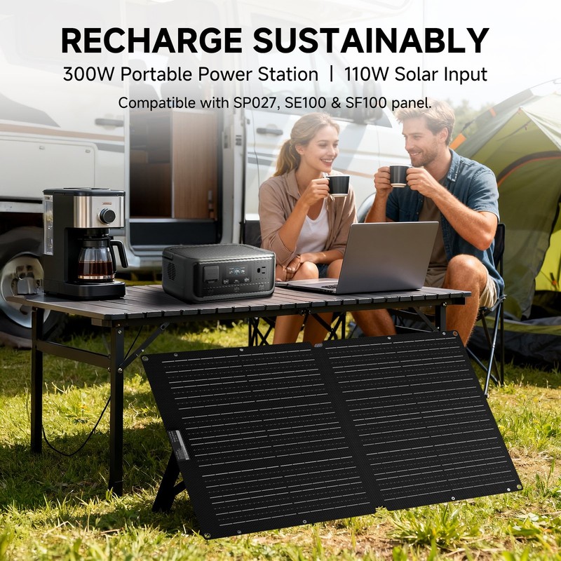 ALLPOWERS VOLIX P300 Portable Power Station 300W 256Wh Solar Bank LiFePO4 Trip gallery